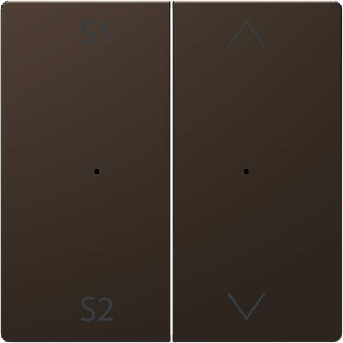 Merten Abdeckung Wechselschalter System Design in Mocca Braun MEG5227-6052 - Bild 1