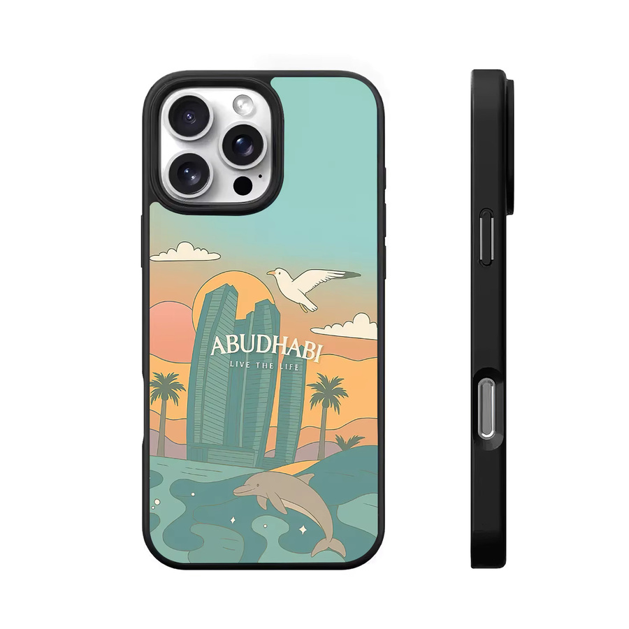 VNTK Luxus Handyhülle Abu Dhabi City Building Design für iPhone 16 15 14 13 12 11 Pro Max Multicolor Anti Drop Cover - Bild 3