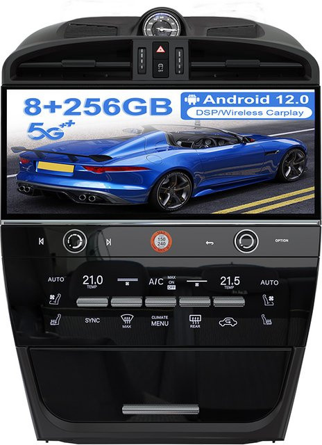 MOOKAKA Android 15.0 Autoradio für Porsche Cayenne 2002 - 2009 mit 12,3 Zoll Touchscreen, 8GB RAM, 128GB Speicher, GPS und Navigation in Schwarz - Bild 1
