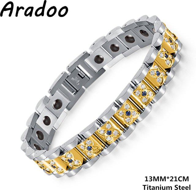 Aradoo Armband Titan Stahl, Zirkonia, Kristall, Unisex - Bild 1