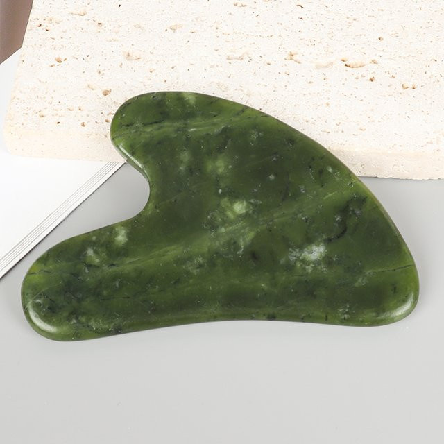 Helu Jade Gua Sha Massagestab, Herzförmig, Unisex - Bild 1