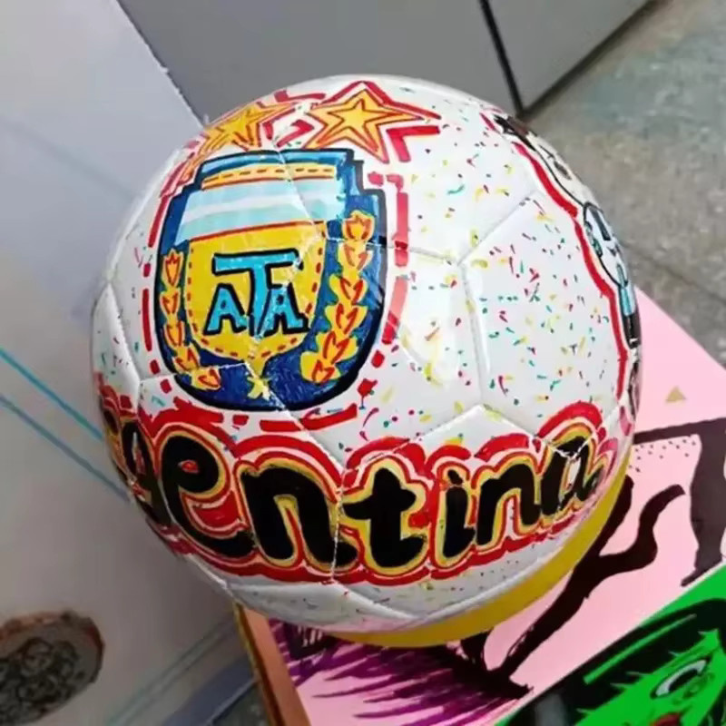 MYGVN Fußball DIY Färbung weiß Bunt / Mehrfarbig - Bild 3