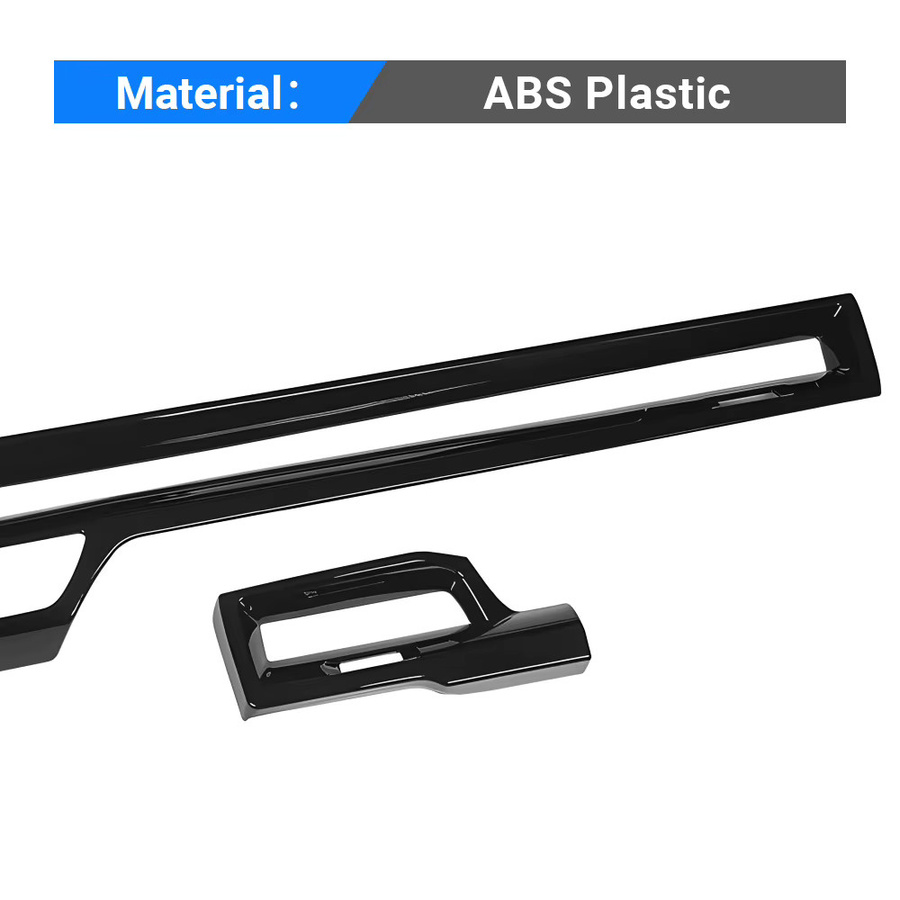 YaLumei Dashboard Trim Set für Honda CR-V 6. Generation 2023 2024 2025, Center Konsole und Instrumenten Panel Abdeckung aus ABS, Schwarz - Bild 5