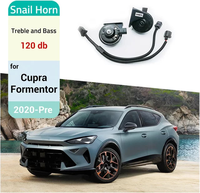 Auker Auto Schneckenhorn Lautsprecher Set mit Hochtönern in Schwarz für Cupra Formentor 2020-Present - Bild 1