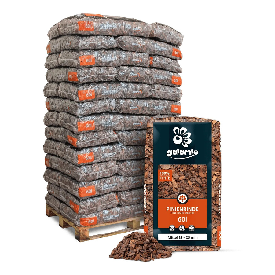 Galamio Rindenmulch Pinie Mittel 60 l pro Sack - Bild 2