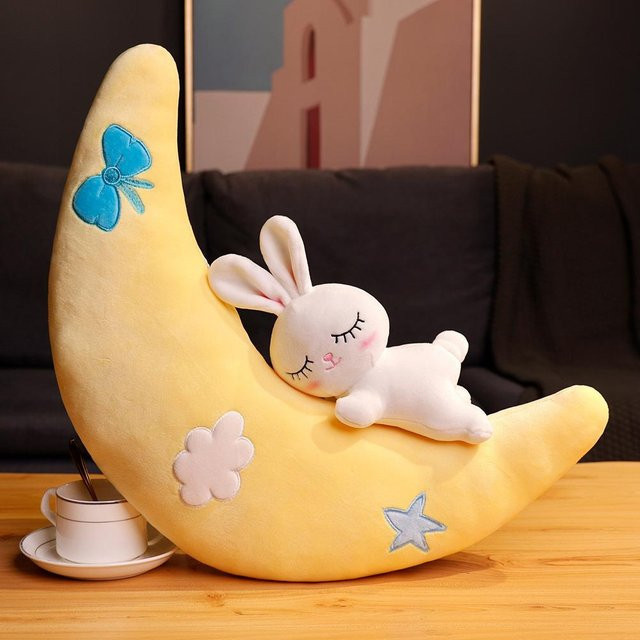 Kidsly Mond-Hase Plüschtier, 50cm, Gelb - Bild 1