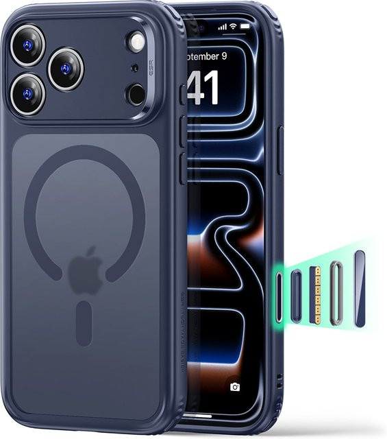 ESR Classic Hybrid MagSafe-Hülle für Apple iPhone 18 Pro Max und iPhone 17 Pro Max in Satin Blau - Bild 1