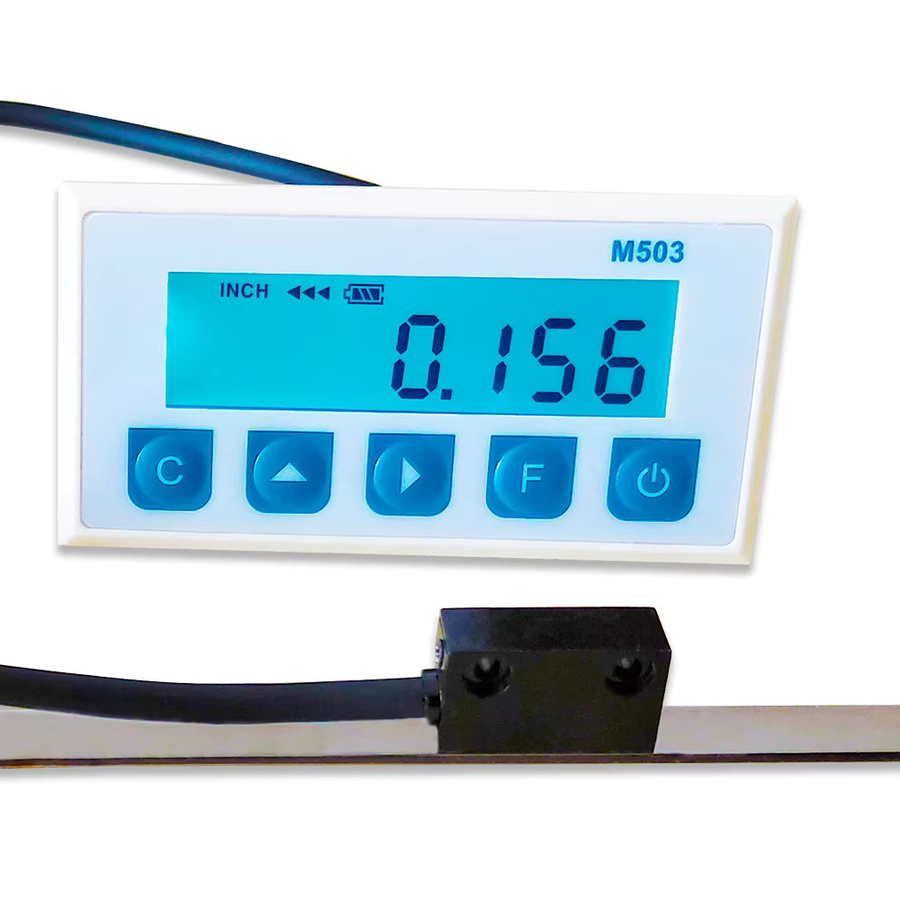 M503 Miniatur Magnetgitterwaage mit integriertem eingebettetem Messsystem und linearem Encoder sowie Digitalanzeige DRO in Weiß - Bild 2