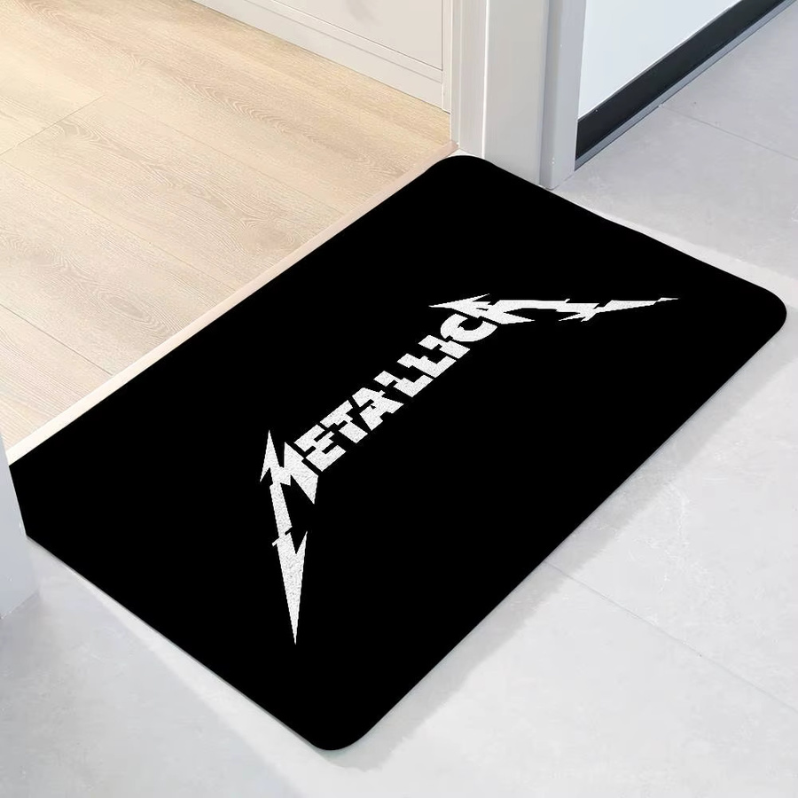 Moderner Metallica Teppich in Schwarz für Wohnzimmer und Schlafzimmer von 52TOYS - Bild 3