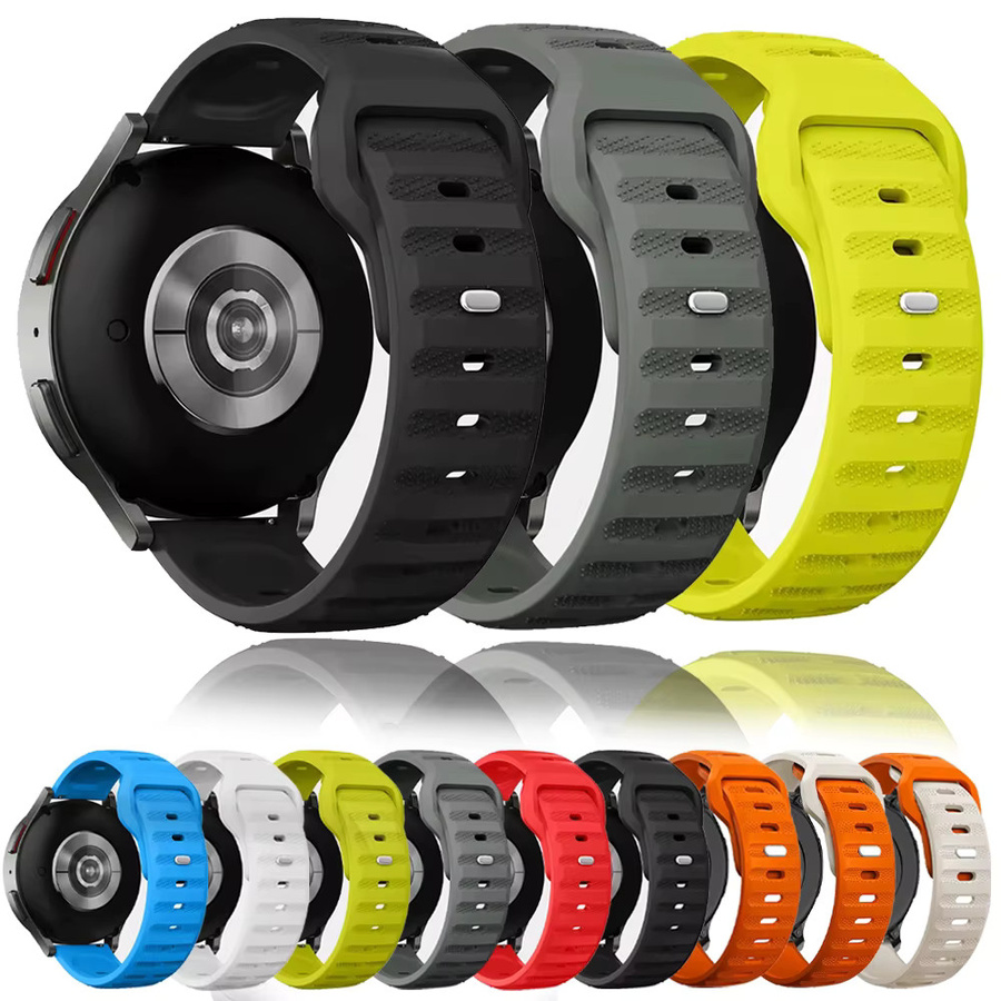 Polar Sportarmband Silikon, Schwarz, 22mm 20mm - Bild 2