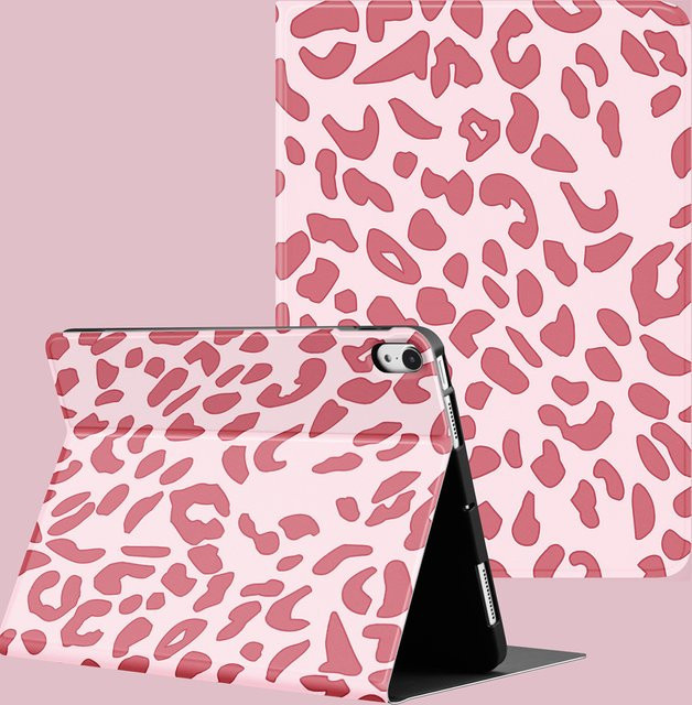 Pink Leopard iPad Hülle für Apple iPad 9./8./7. Generation 10,2 Zoll und iPad Air 4/5 mit Auto Wake/Sleep Funktion - Bild 1