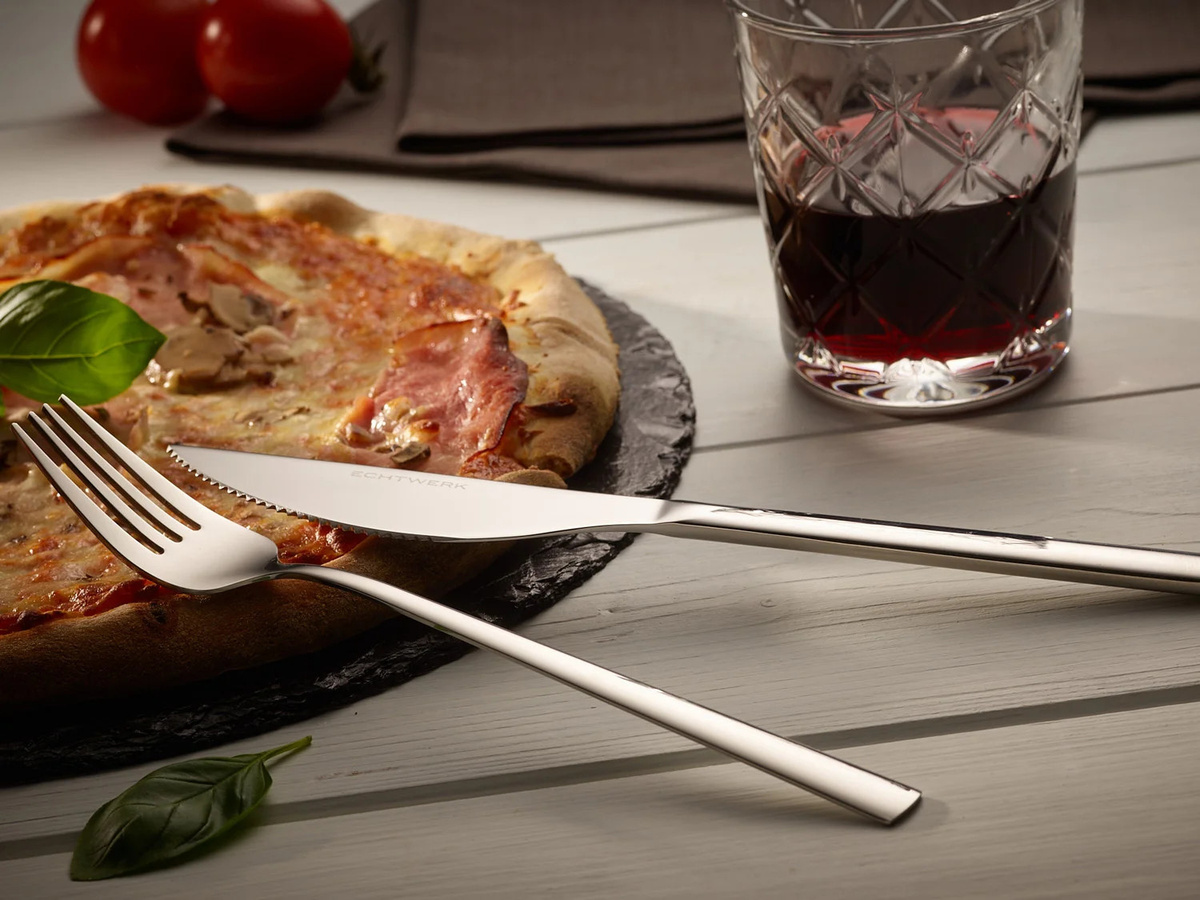 ECHTWERK Pizzabesteck-Set Bari aus Edelstahl in Silber, 4-teilig - Bild 3