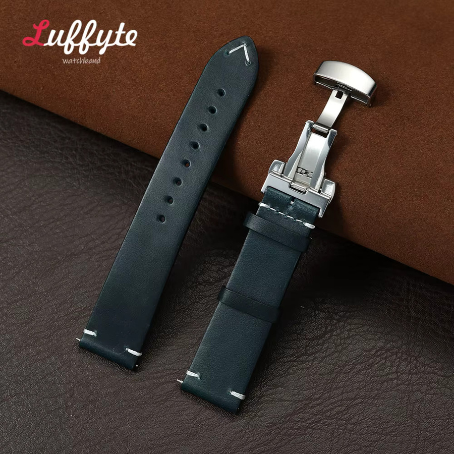 Luffyte Uhrenarmband Rindsleder, Vintage, Herren - Bild 1