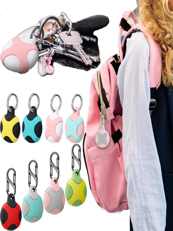 Wasserdichter Apple AirTag-Halter in Multicolour als kratzfester Schlüsselanhänger und Schutzhülle für Kinder, Gepäck, Geldbörse und Hundehalsband - Bild 5