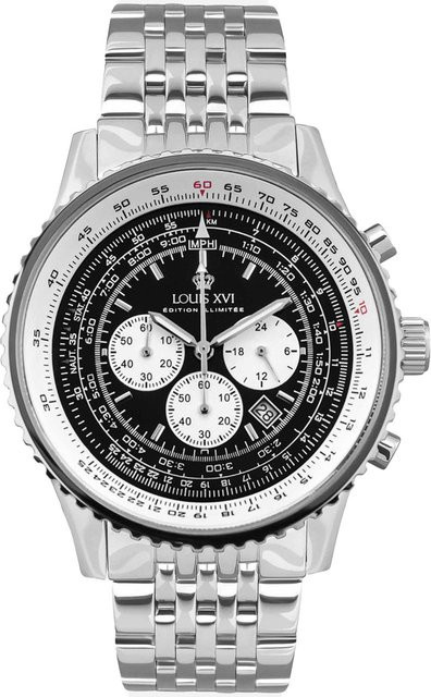 Louis XVI Chronograph, Edelstahl, Quarz, 48 mm, Herren - Bild 1