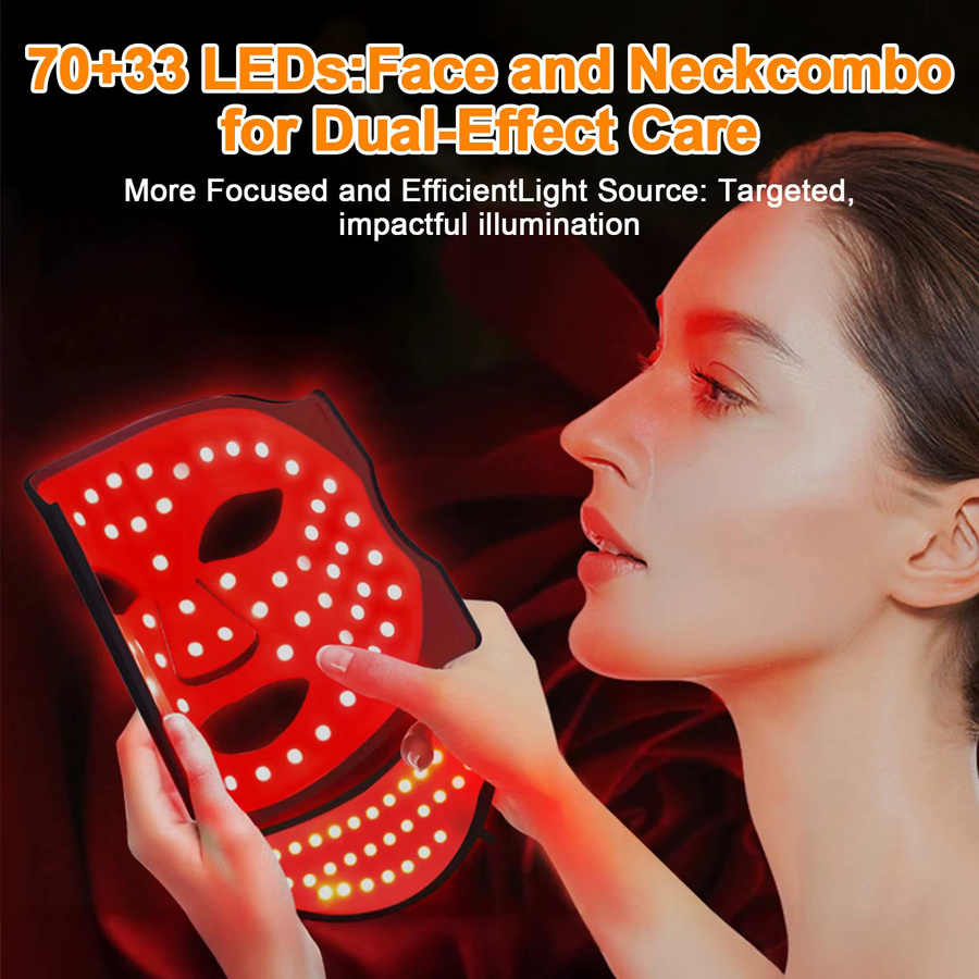 UBilli LED-Maske Gesichtspflege, 7-Farben-LED, Silikon, Anti Aging - Bild 4