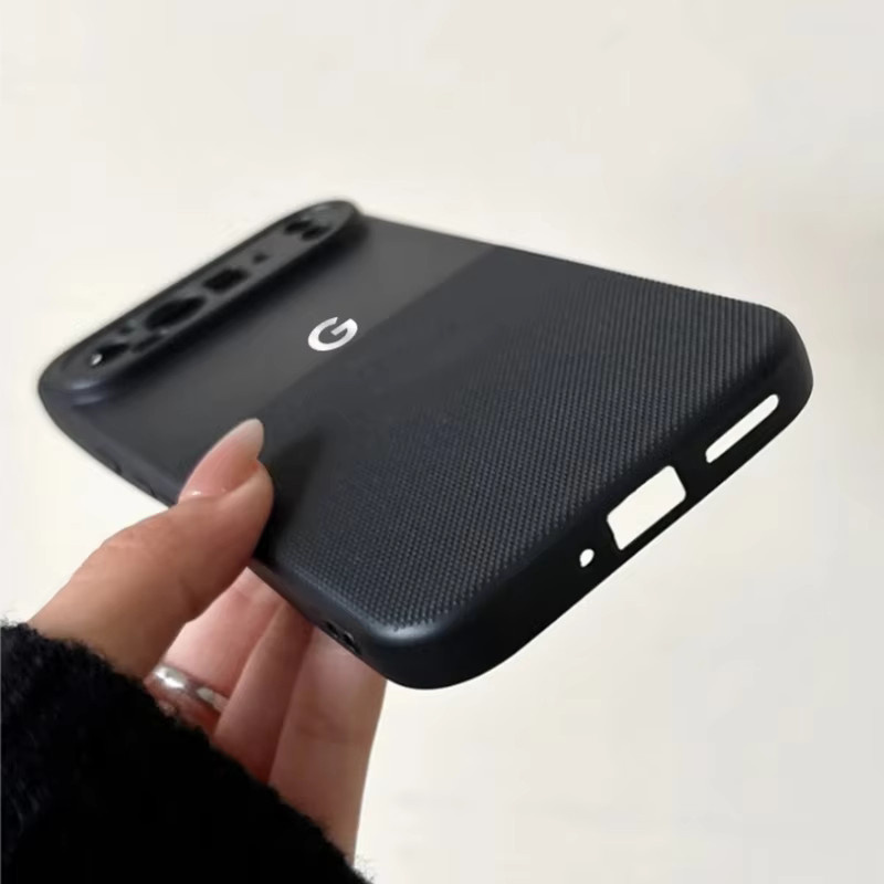 Schutzhülle mit geometrischem Punktmatrix-Muster für Google Pixel 10, 9 Pro XL, 8, 7, 6 Pro in Schwarz aus weichem TPU - Bild 5