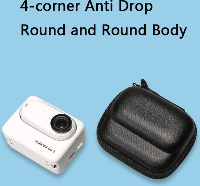 Insta360 Tragbare und wasserdichte Reise-Tasche für Insta360 GO3 Mini und Insta360 GO Ultra Kameras, Schwarz - Bild 1