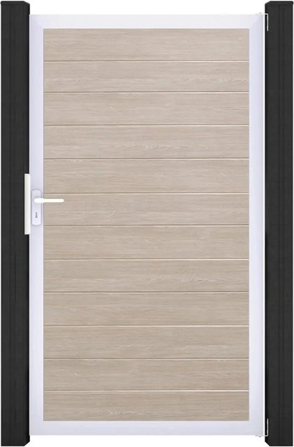 GroJa Tor 1-flg. Basicline Schmal Sheffield Oak Rahmen in Braun, B: 100 cm, H: 180 cm - Bild 1