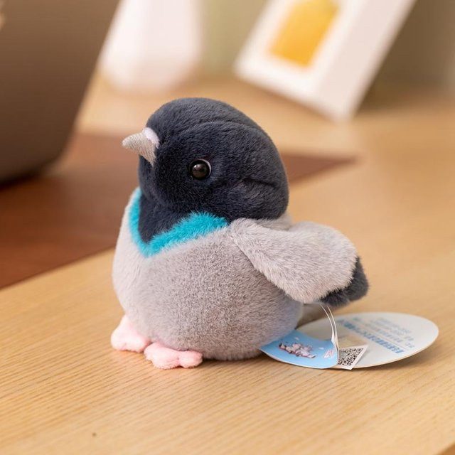 Yiran Health & Beauty Eisvogel Meise Weißauge, Plüschtier, 12cm - Bild 1