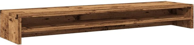 Monitorständer Yiwydaa in Vintage-Holzoptik, Farbe Braun, B/T/H: 100 x 24 x 13 cm - Bild 1