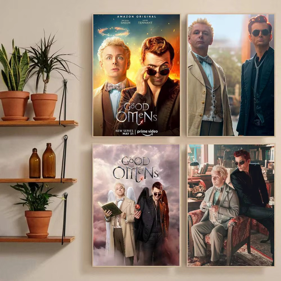 Moetch Good Omens Serie Filmplakat-Aufkleber, wasserfester Wandkunstdruck in Mehrfarben für deine Heimdekoration - Bild 3