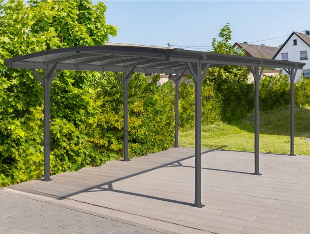 Westmann Aluminium Rundbogen-Carport Bergen anthrazit B/T/H: 505 x 300 x 220 cm - Bild 2