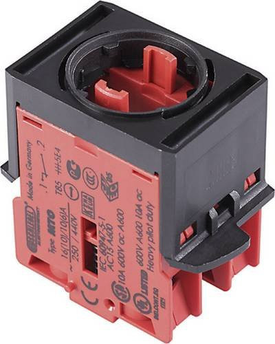 Schlegel MHTOO Kontaktelement mit 2 Öffnern, tastend, rot, 250 V/AC - Bild 1
