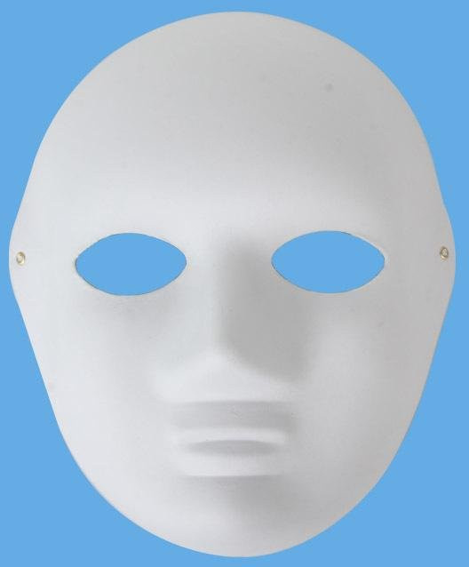 Chose One DIY-Maske für Face Painting, Weiß, Kunststoff, Fantasy - Bild 1