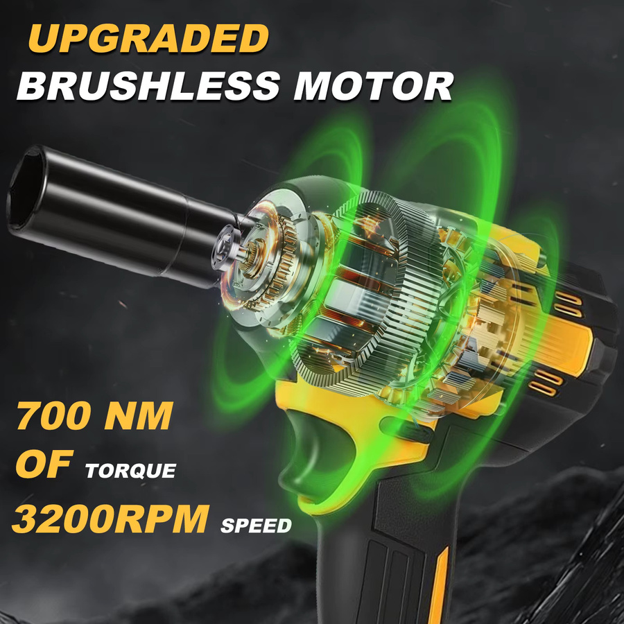 Makita Bürstenloser 21-V-Schlagschrauber mit 1/2 Zoll und 700 Nm, kabellos, inklusive 2 Akkus und Ladegerät, kompatibel mit Makita LXT 18-V-Akkus, Farbe: Rot - Bild 4