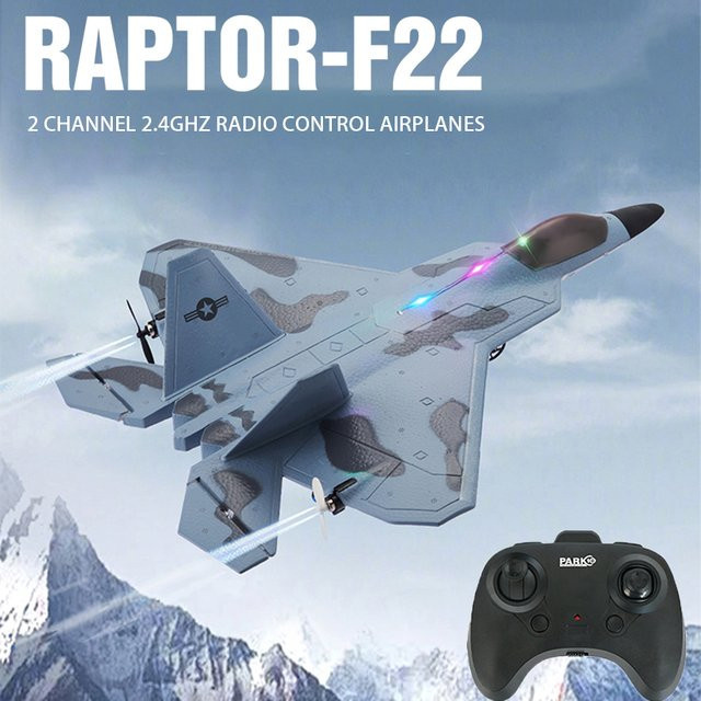 WLTOYS P530 Raptor F22 Kampfflugzeug, RC Flugzeug, mit LED-Licht und Gyroskop - Bild 1