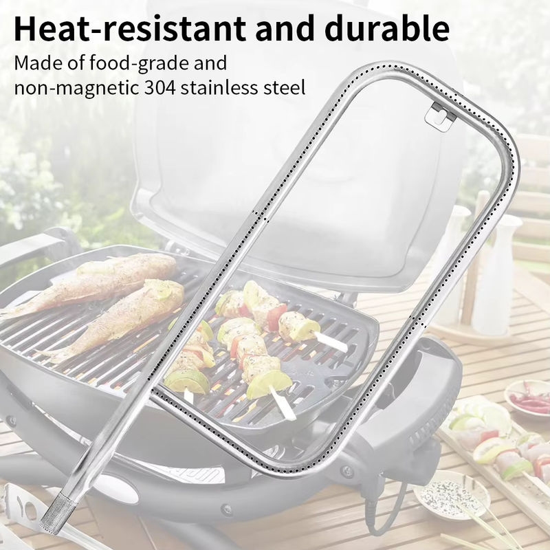 Weber Grillbrenner Ersatzteil aus Edelstahl für Weber Q100 in Silber - Bild 5