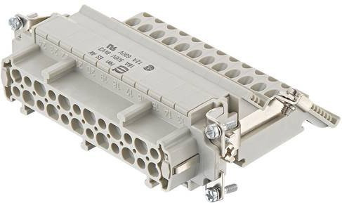 HARTING Stifteinsatz 09330244736 mit 24 Schrauben in Grau aus Kunststoff - Bild 1
