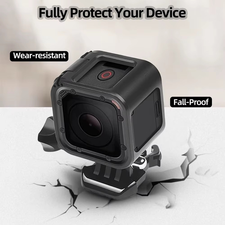 Schutzrahmen Gehäuse in Schwarz für GoPro Hero 4 und Hero 5 Action Kamera - Bild 2