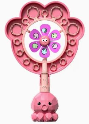 Binchi Windmühlen-Blasmaschine, Handgehaltener Blasstock, rosa, ab 3 Jahre - Bild 1