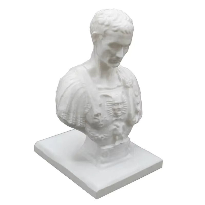 Kreativer Stifthalter Julius Caesar als dekorative Büro-Ornamente in Weiß aus Resin - Bild 3