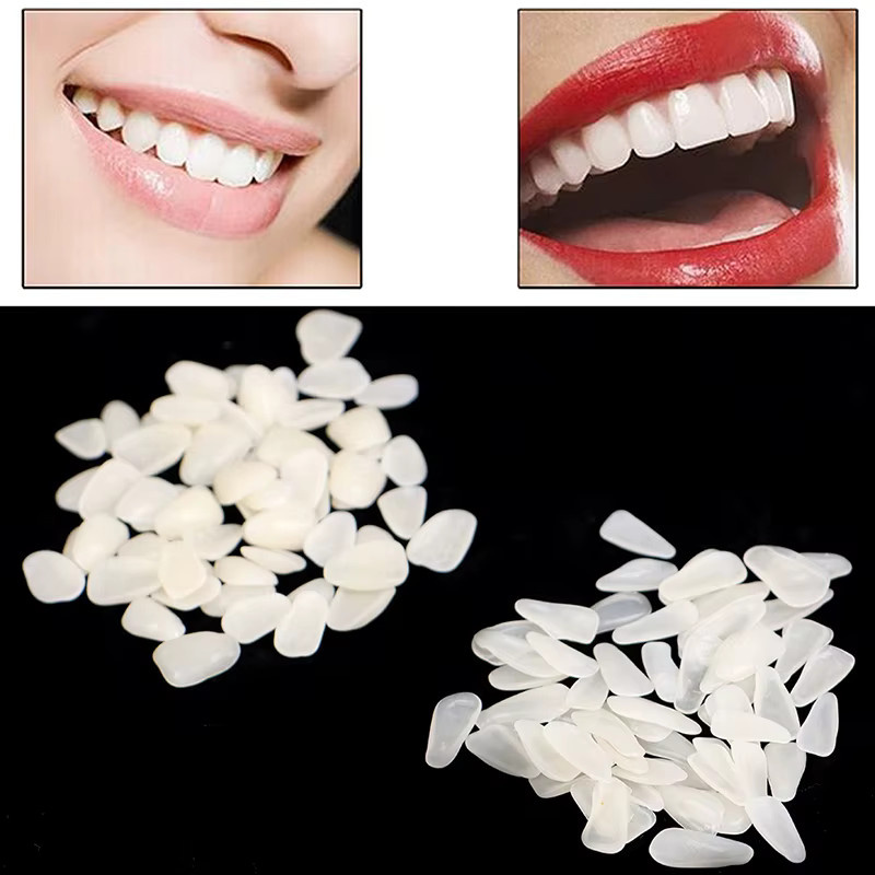 60 Stück White ning Veneers, temporäre Zähne aus Harz und Porzellan, ohne Kleber - Bild 2