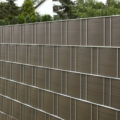FLORAWORLD Sichtschutzstreifen Comfort aus PVC in Grau und Taupe, L x H: 201,5 x 19 cm - Bild 1