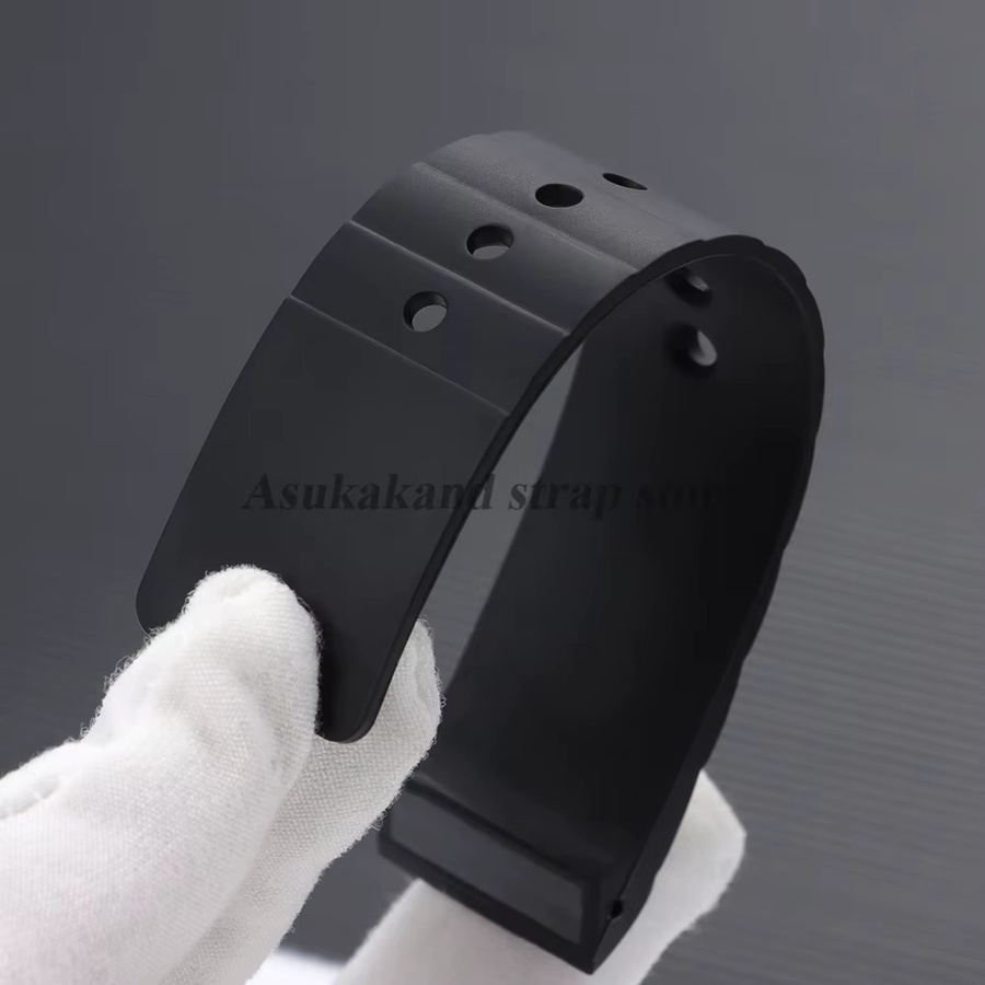 Uhrenarmband Silikon, 23 mm, Schwarz, Herren - Bild 2