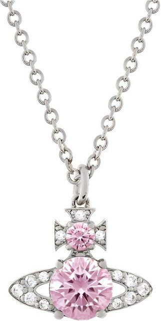 Vivienne Westwood Ismene Anhänger Halskette, 925 Silber, Kristall, Unisex - Bild 1