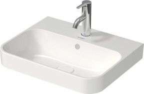 Duravit Aufsatzwaschtisch Happy D.2 Plus aus Keramik in Anthrazit B/T: 50 x 40 cm - Bild 1