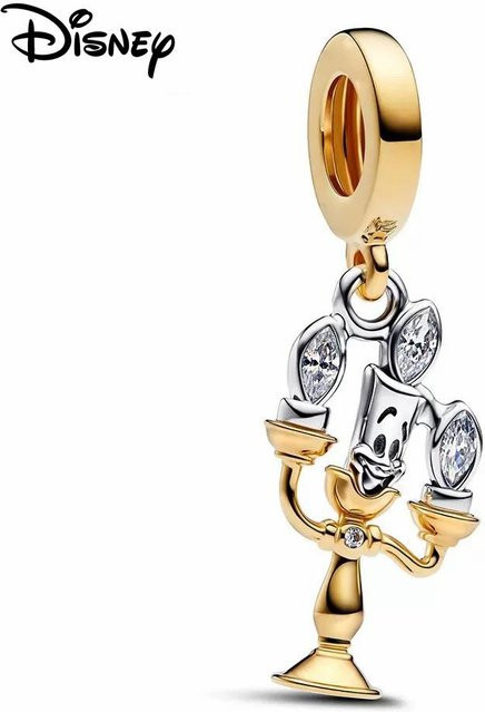 zjy8 Charm-Perle Donald Duck, 925 Silber, Zirkonia, Damen, dunkelrot - Bild 1