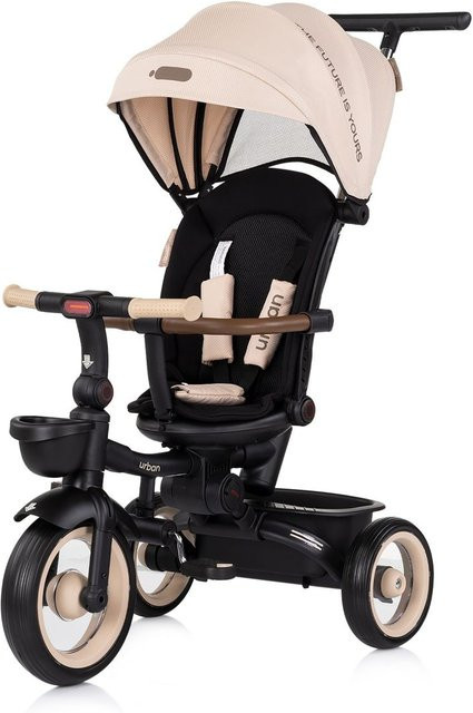 Chipolino Tricycle Urban Dreirad mit Licht, klappbar, beige, ab 18 Monaten - Bild 1