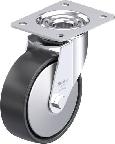 Blickle Stahlblech-Lenkrolle LE-PP 150G-FA in Grau und Schwarz mit Rad-Durchmesser 150 mm und einer Tragfähigkeit von 300 kg - Bild 1