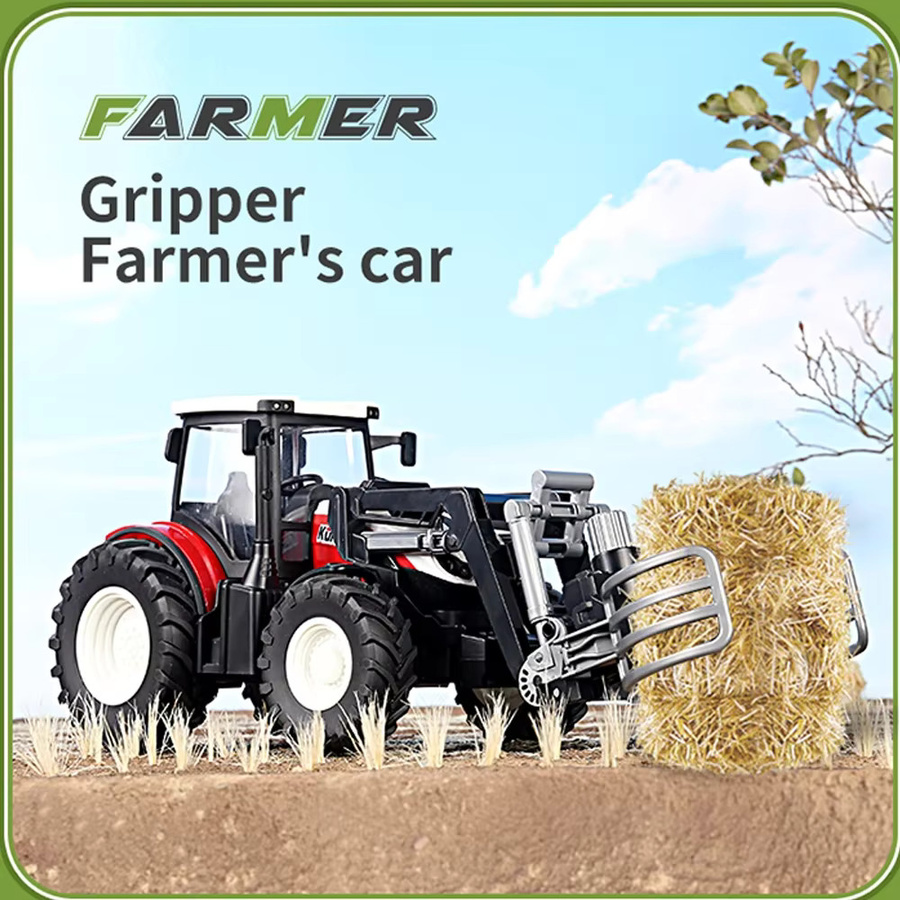 CONUSEA Bauer Auto Spielzeug Set, Traktor Anhänger, 1:24, ferngesteuert, mit Lichtern - Bild 2