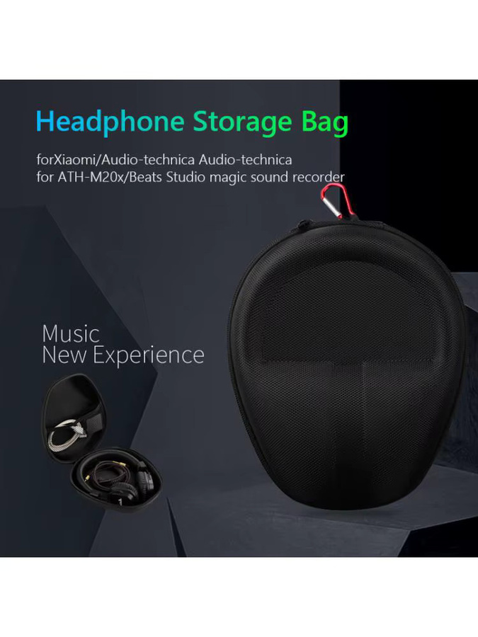 JOCESTYLE EVA Kopfhörer-Etui Tragetasche für Sennheiser HD598 HD580 HD558 HD559 HD569 HD579 HD599 in Schwarz oder Grau - Bild 3
