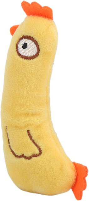 Neoglint Tierform Haustier Plüsch Kauspielzeug, Kleine Katze, Gelbes Huhn, beige - Bild 1