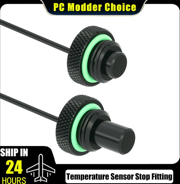 Barrow 10K Temperatursensor Wasserstopp-Dichtungsstecker G1/4'' Standardtyp und erweiterter Typ TCWD-V1/TCWDL-V1 - Bild 1
