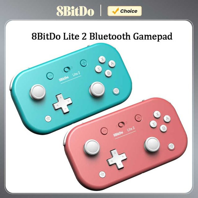 8Bitdo Lite 2 Bluetooth Gamepad mit Vibration, drahtloser Controller für Nintendo Switch und Android, Pink - Bild 1