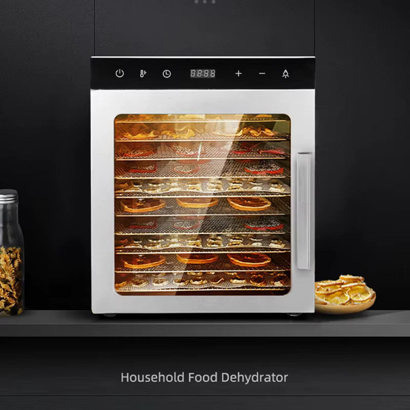 Pink Bunny Lebensmittel-Dehydrator aus Edelstahl mit 10 Ebenen und digitalem Touch-Display in Silber und Grau - Bild 5